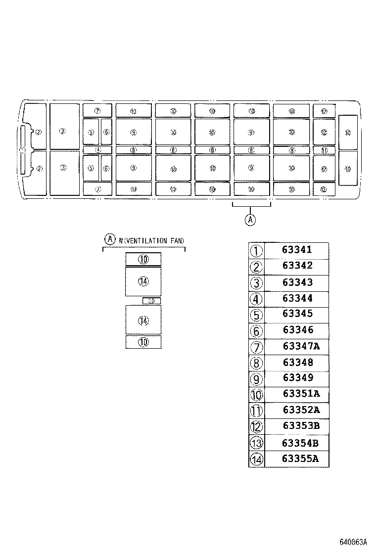  COASTER |  ROOF HEADLINING SILENCER PAD