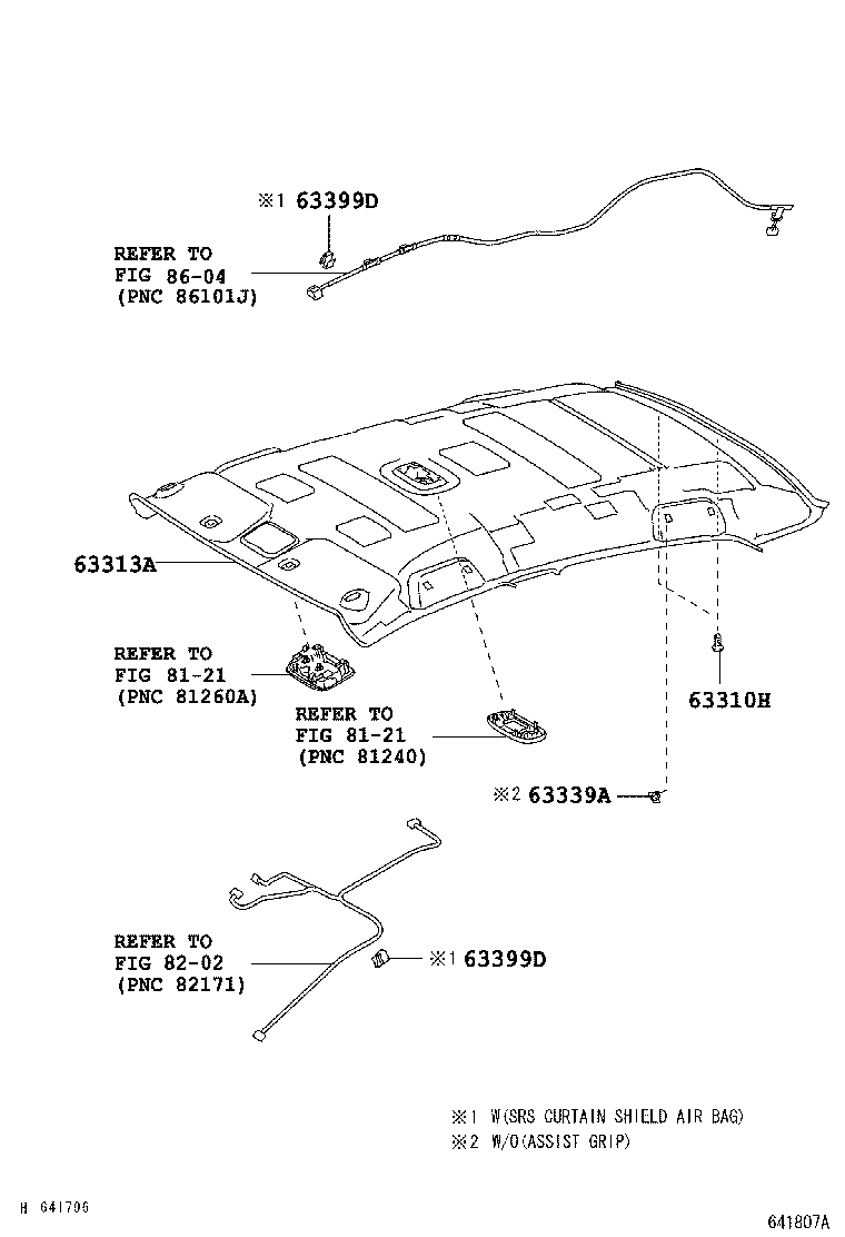  VIOS |  ROOF HEADLINING SILENCER PAD