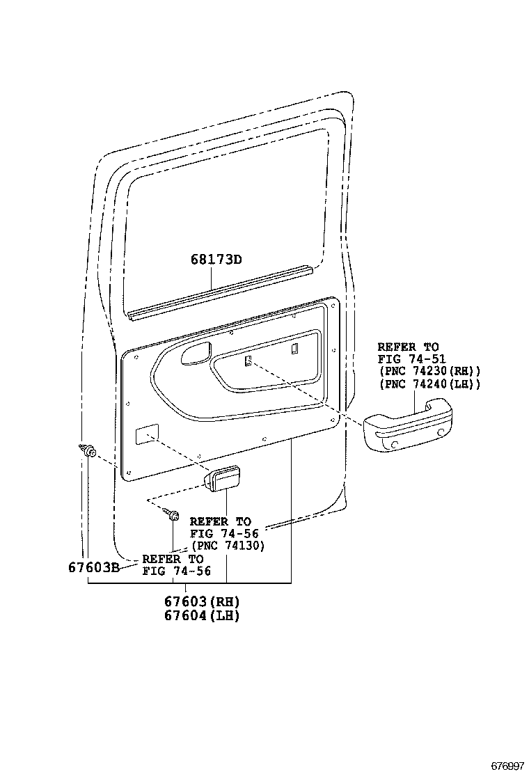  DYNA |  REAR DOOR PANEL GLASS