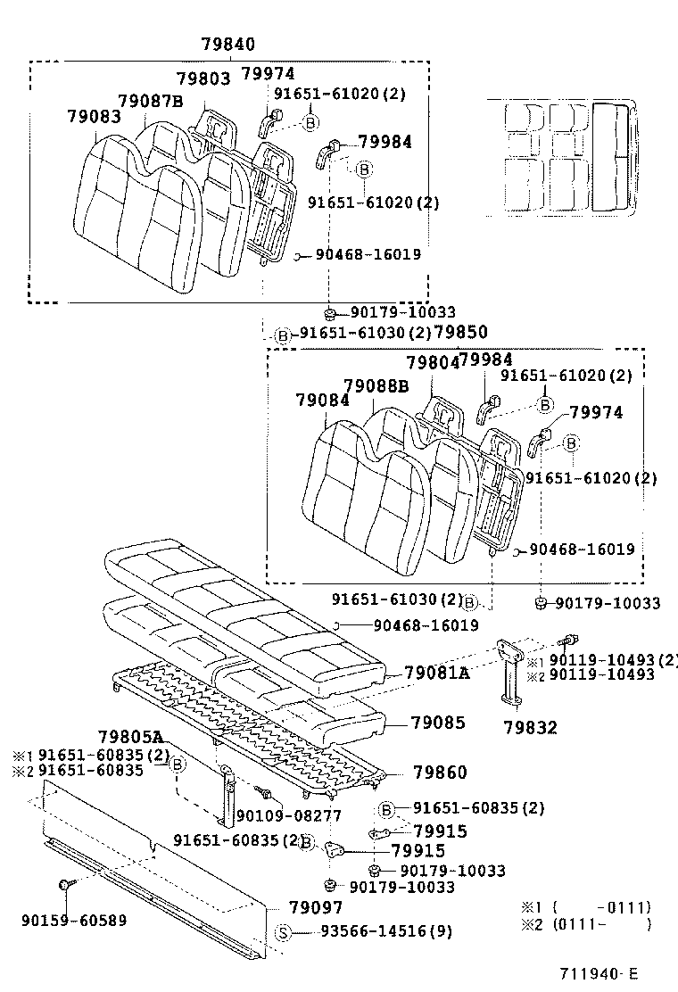  COASTER |  SEAT SEAT TRACK