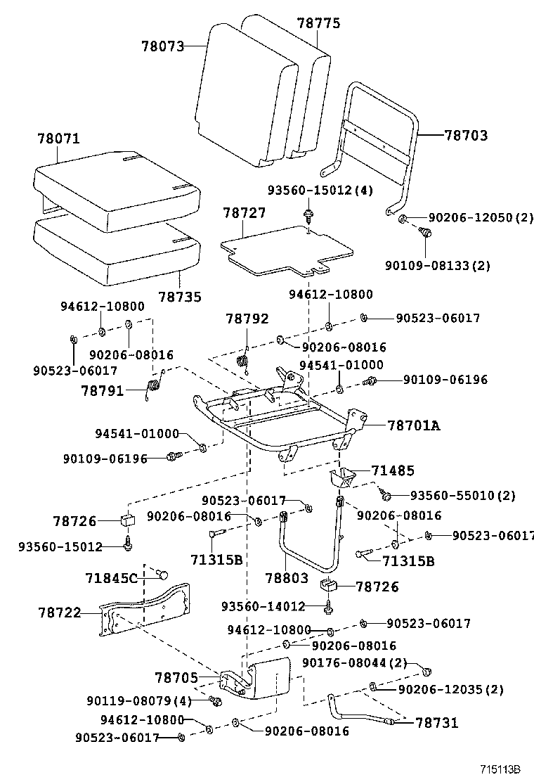  HIACE |  SEAT SEAT TRACK