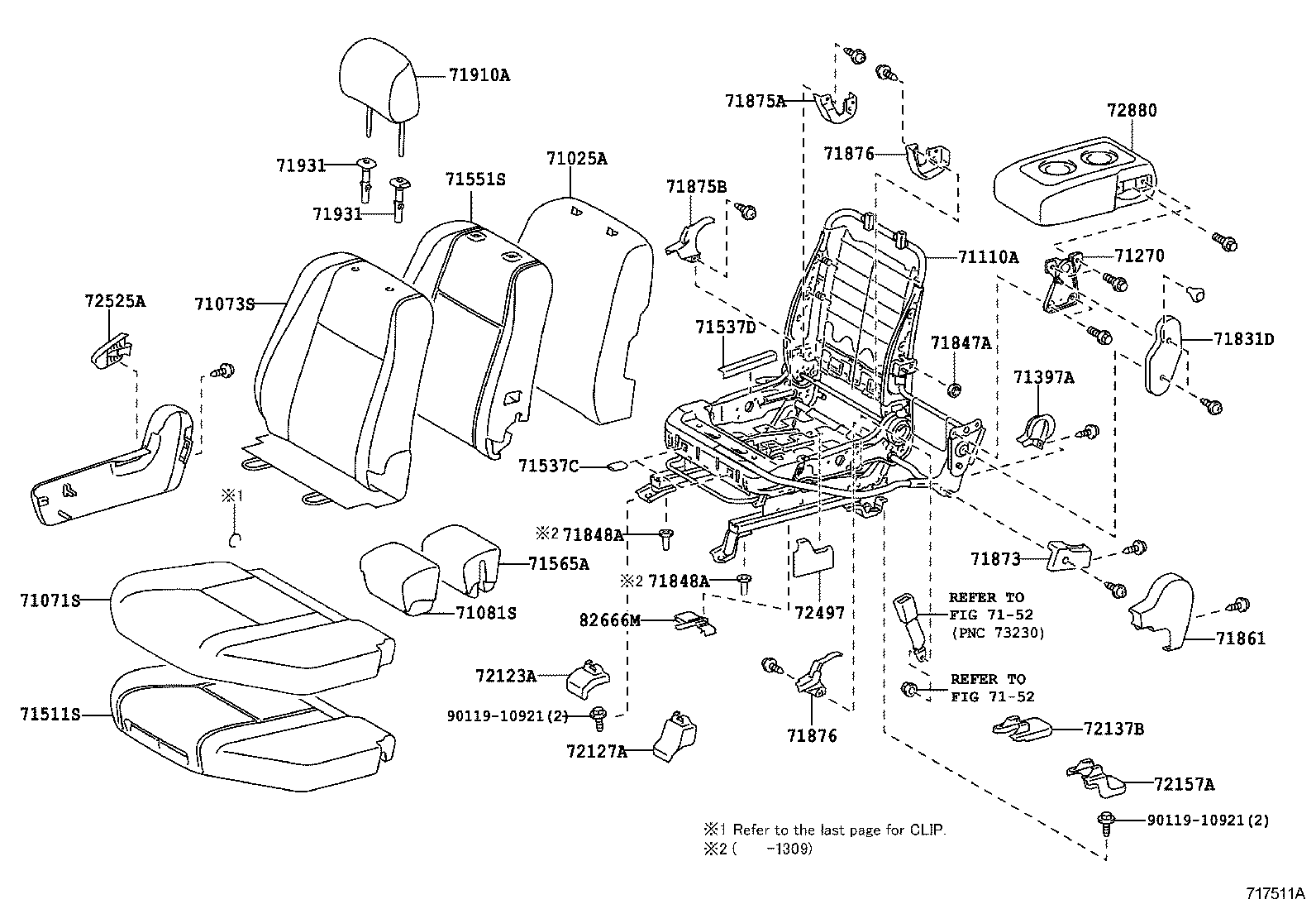  LAND CRUISER PRADO |  SEAT SEAT TRACK