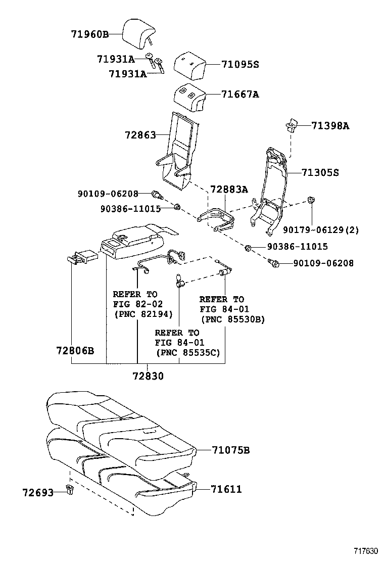  CAMRY HYBRID ASIA |  REAR SEAT SEAT TRACK