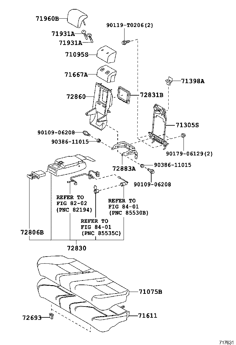  CAMRY HYBRID ASIA |  REAR SEAT SEAT TRACK