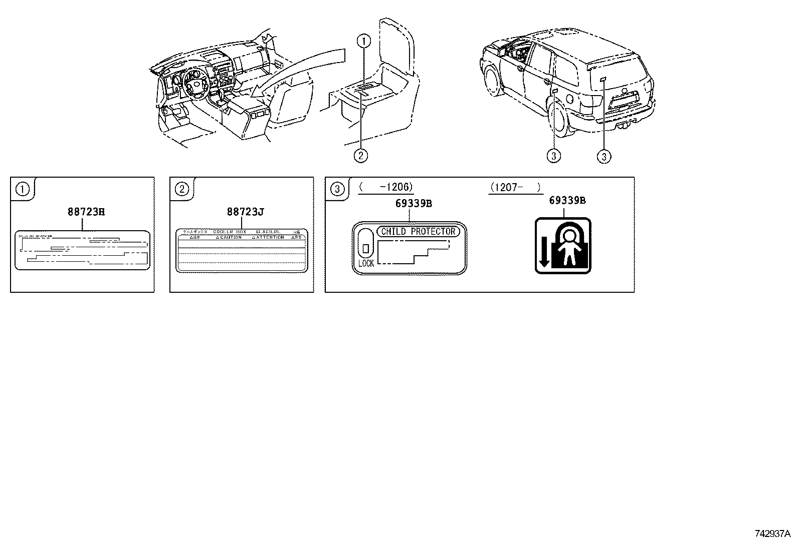  SEQUOIA |  CAUTION PLATE