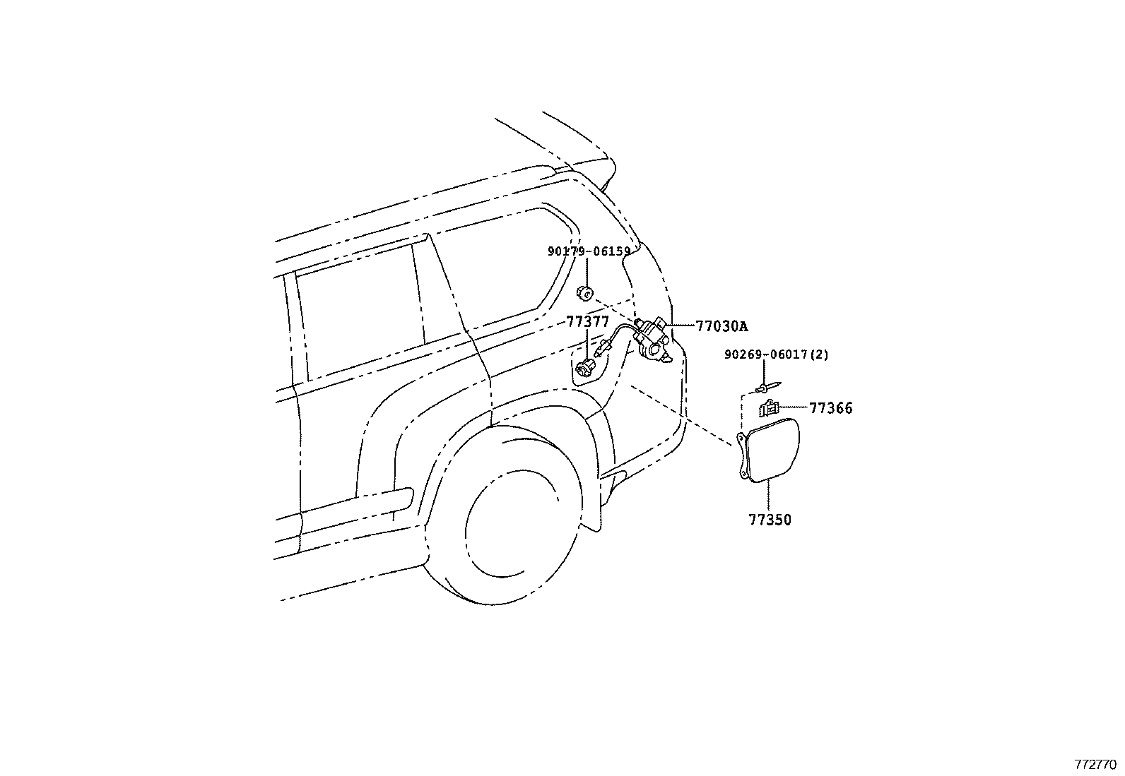  GX400 460 |  FUEL TANK TUBE