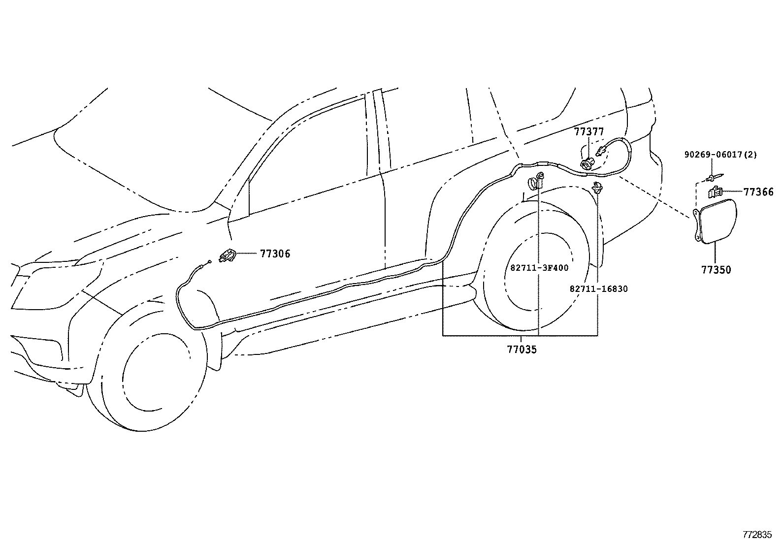  LAND CRUISER PRADO |  FUEL TANK TUBE