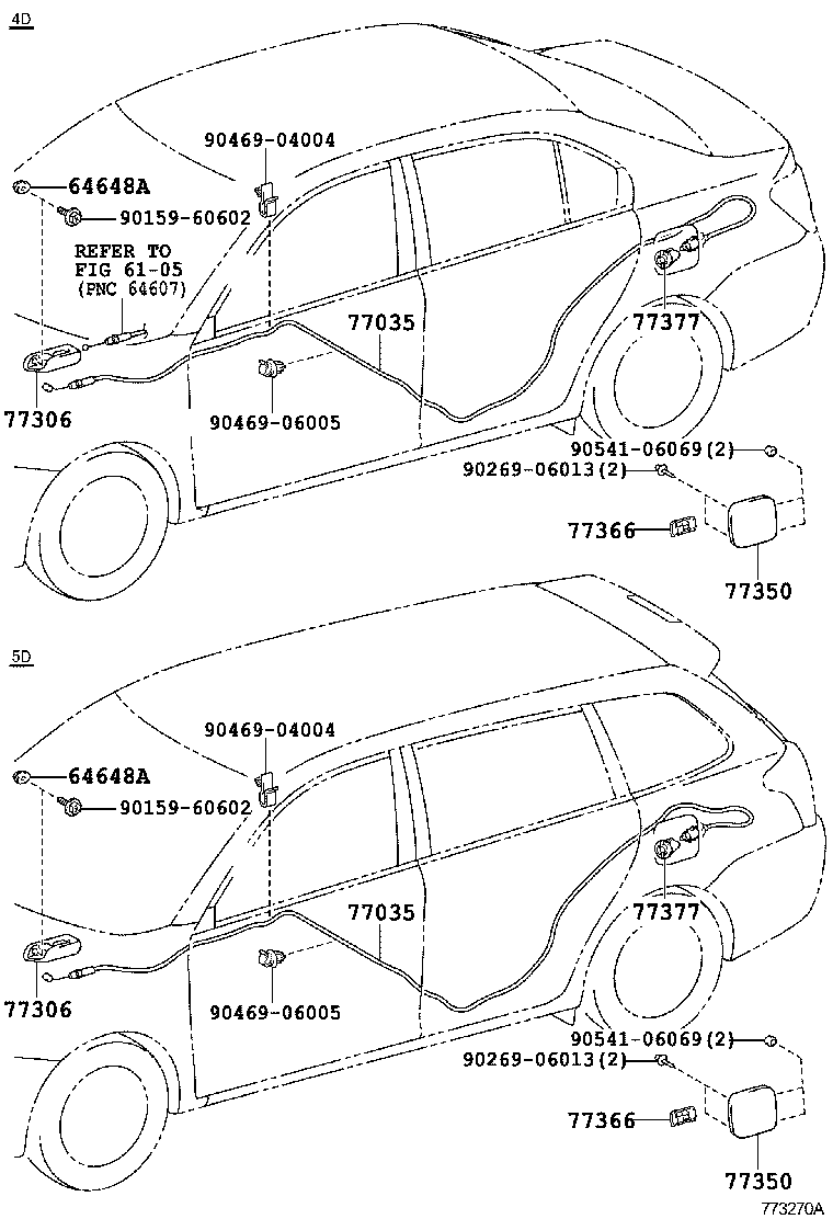  COROLLA AXIO |  FUEL TANK TUBE