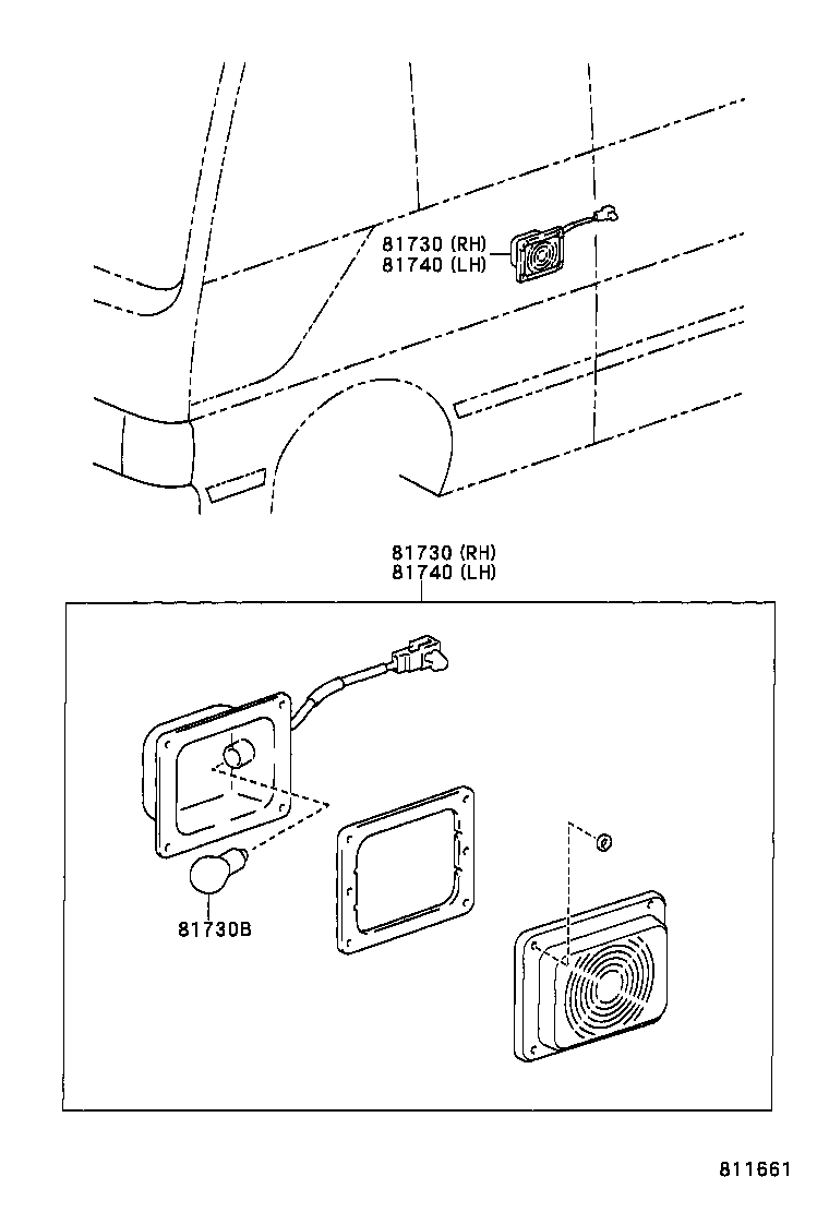  COASTER |  SIDE TURN SIGNAL LAMP OUTER MIRROR LAMP