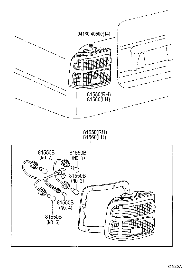  COASTER |  REAR COMBINATION LAMP