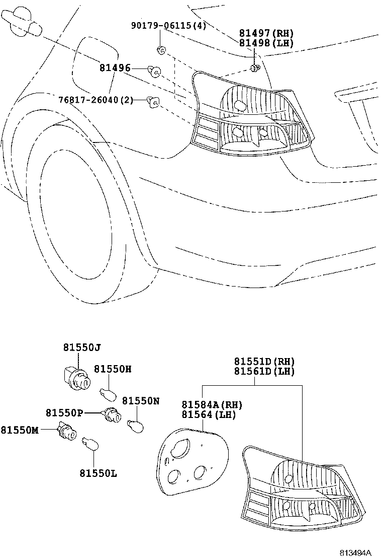  VIOS |  REAR COMBINATION LAMP
