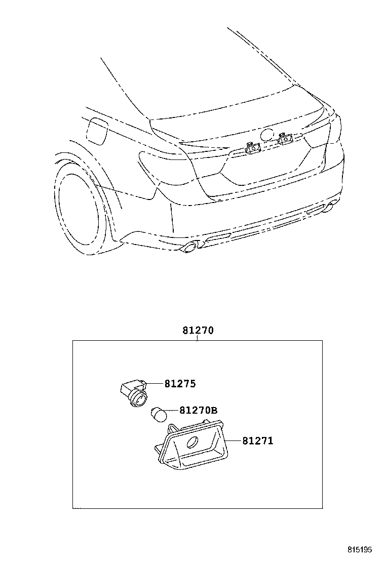  MARK X |  REAR LICENSE PLATE LAMP