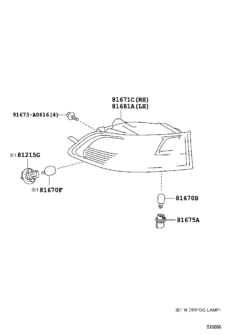  GX400 460 |  BACK UP LAMP