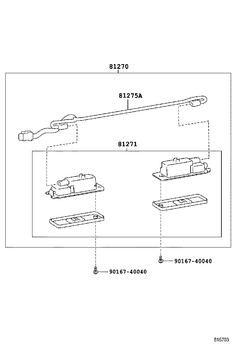  GX400 460 |  REAR LICENSE PLATE LAMP