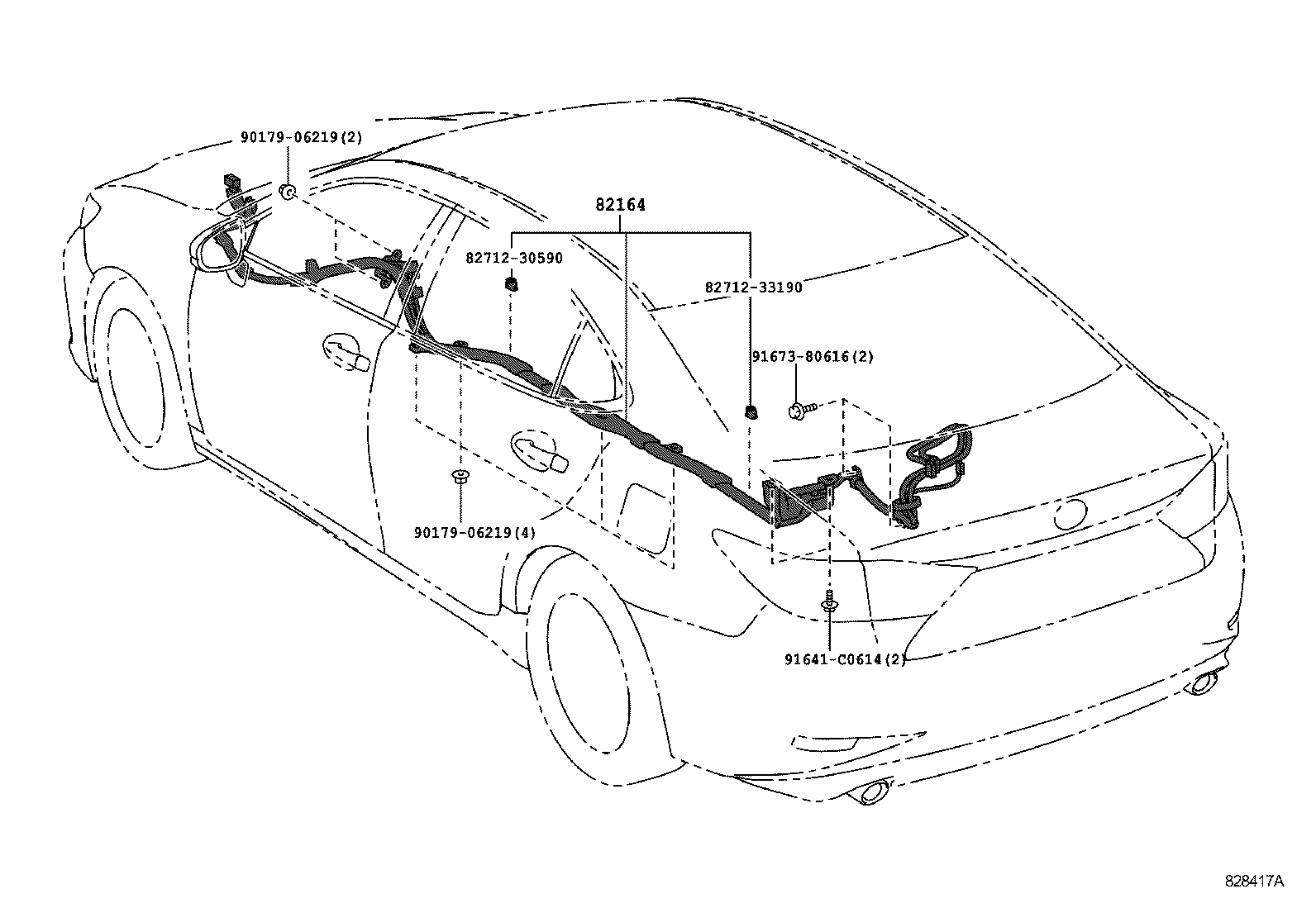  ES250 350 300H |  WIRING CLAMP