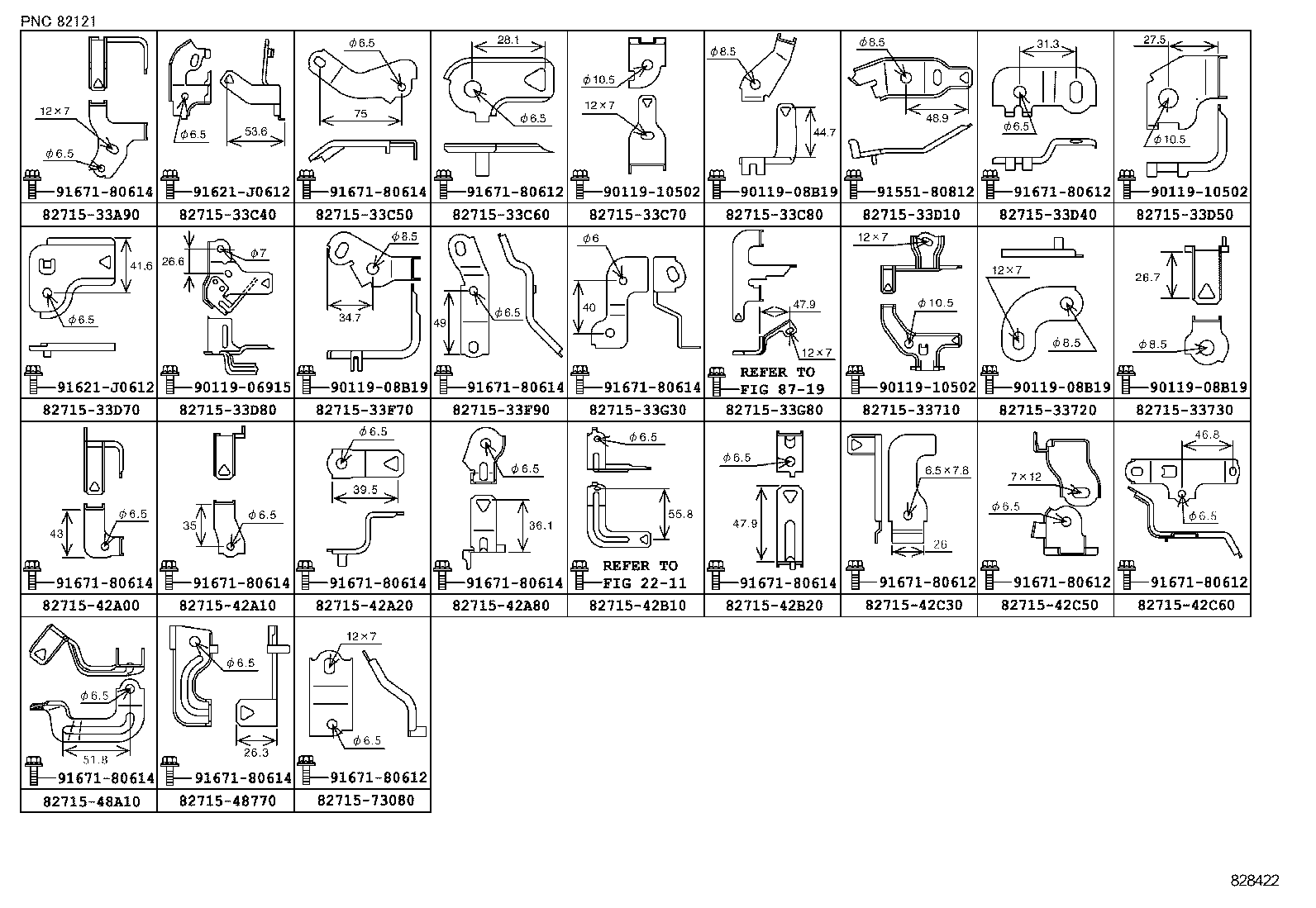  ES250 350 300H |  WIRING CLAMP