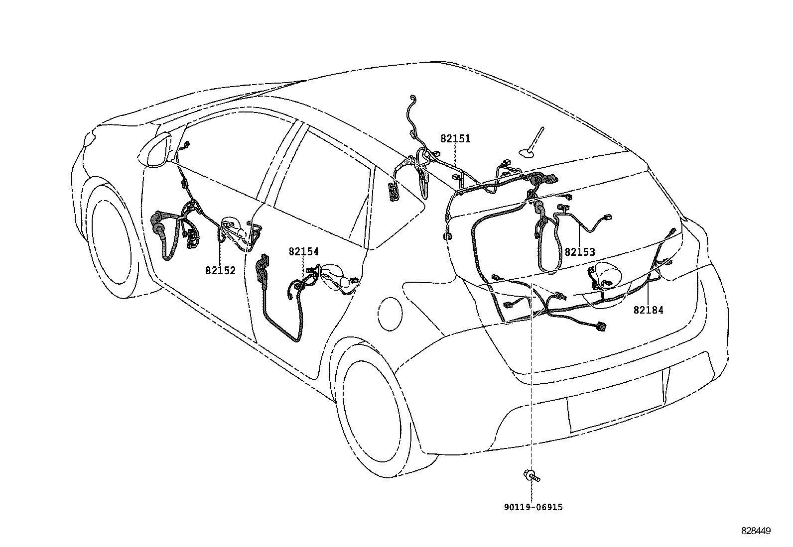  COROLLA AURIS JPP |  WIRING CLAMP