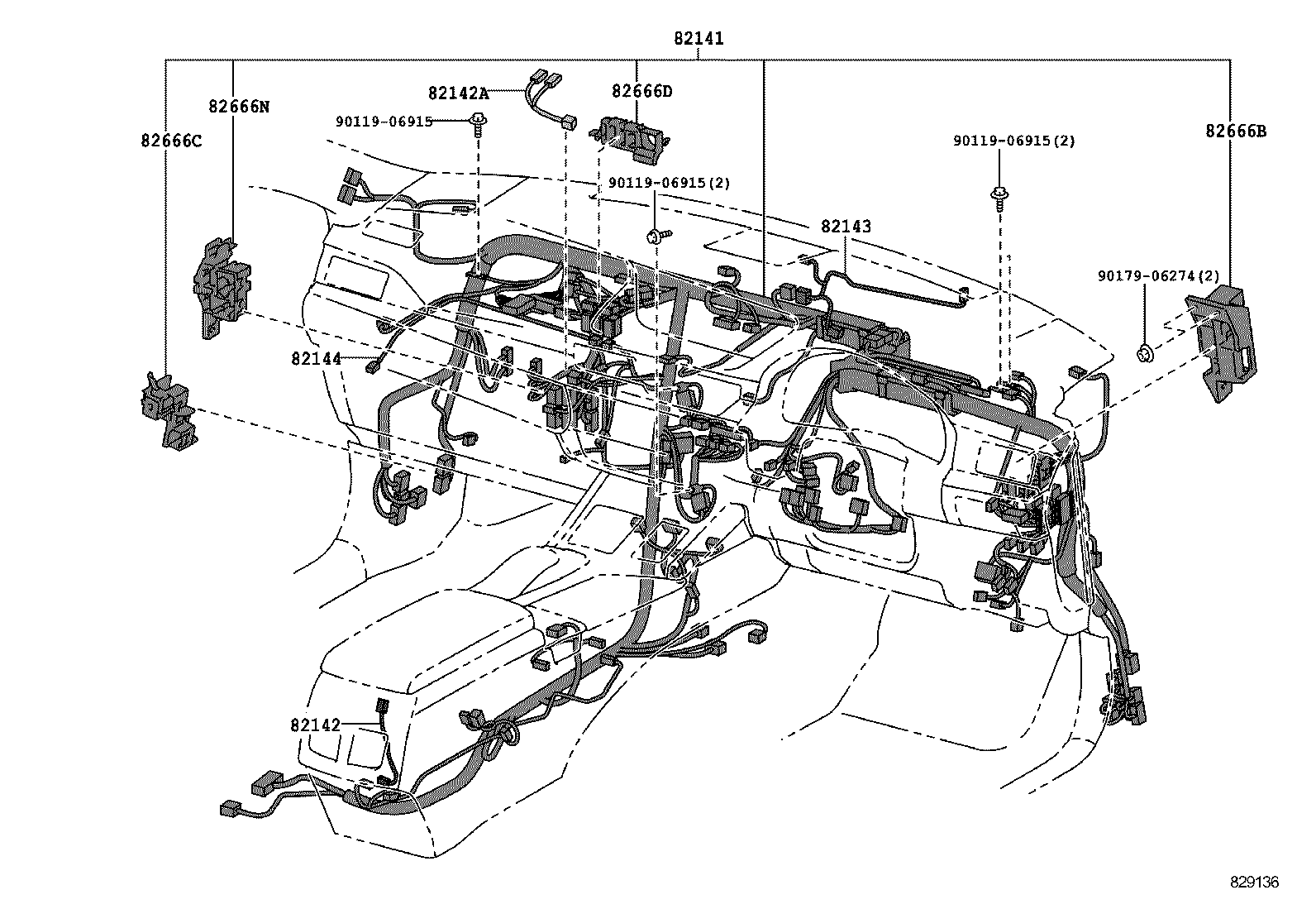  ES250 350 300H |  WIRING CLAMP