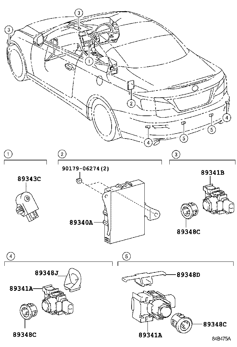  IS250C 300C |  CLEARANCE BACK SONAR