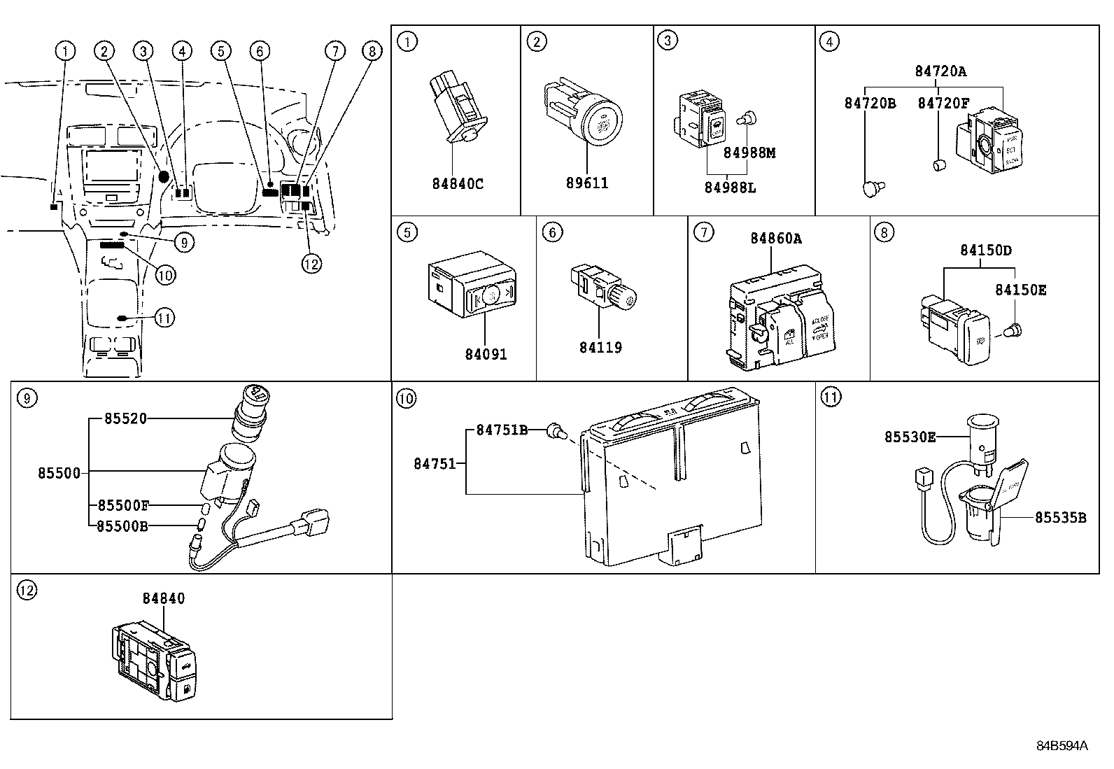  IS250C 300C |  SWITCH RELAY COMPUTER