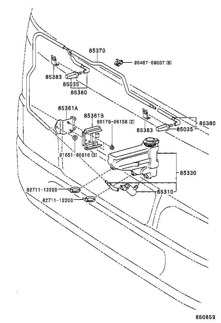  COASTER |  WINDSHIELD WASHER