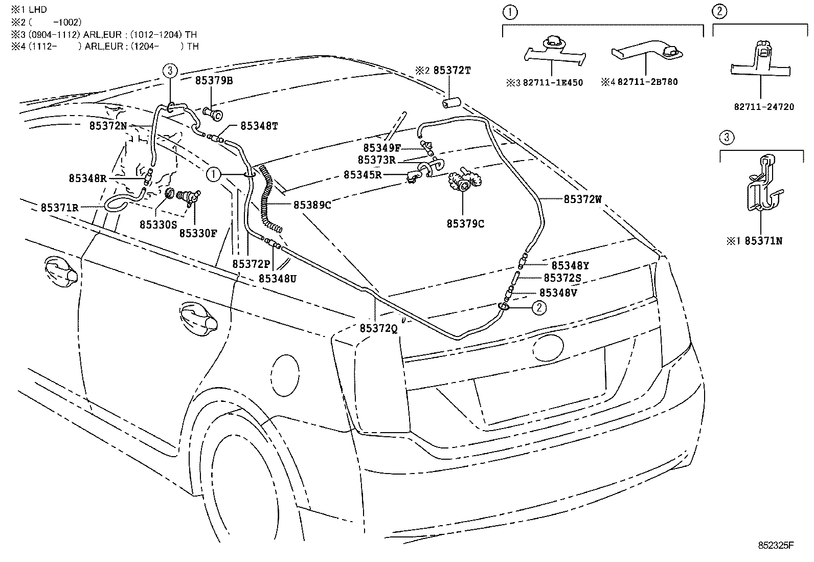  PRIUS |  REAR WASHER