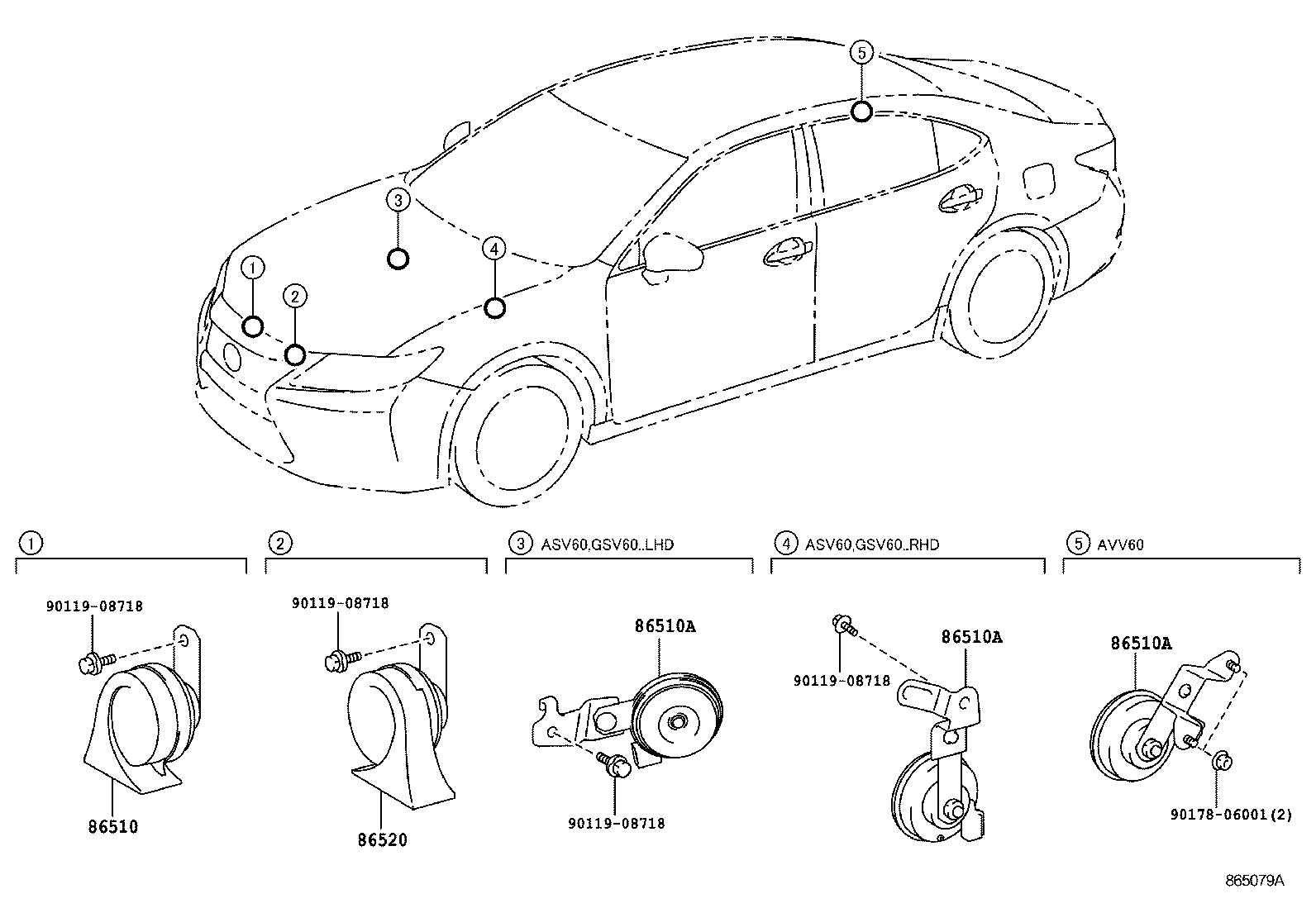  ES250 350 300H |  HORN