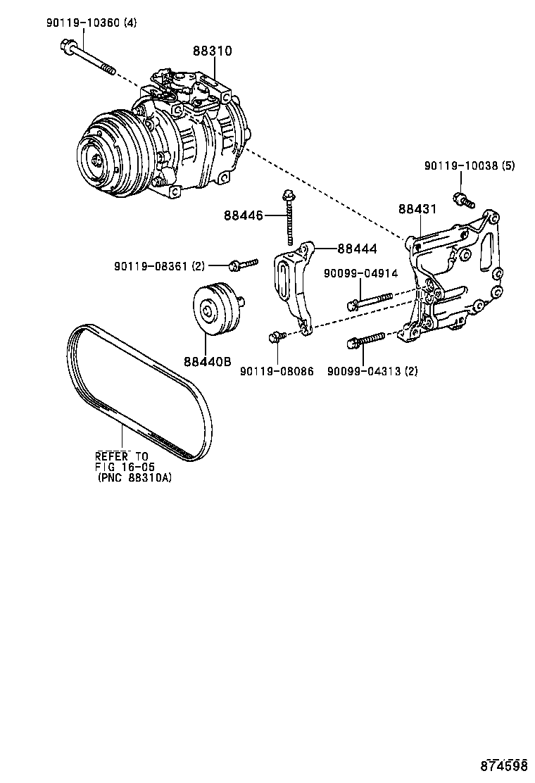  COASTER |  HEATING AIR CONDITIONING COMPRESSOR