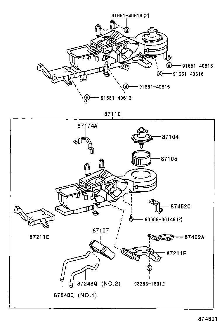  COASTER |  HEATING AIR CONDITIONING HEATER UNIT BLOWER