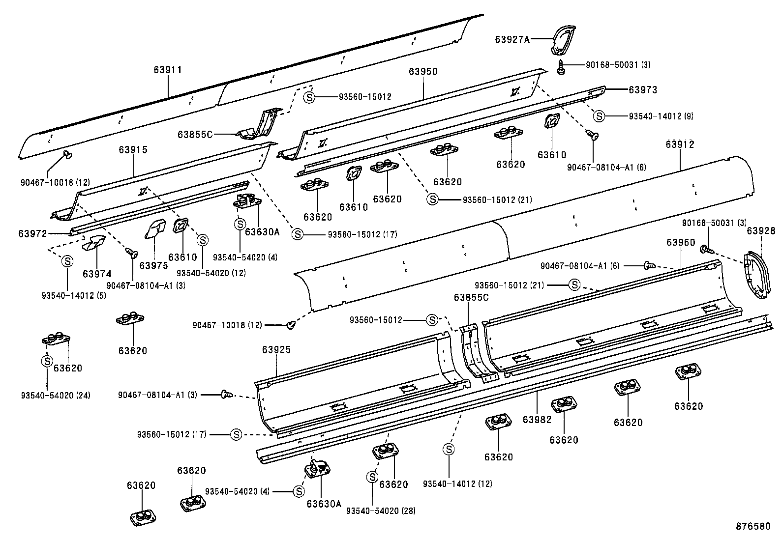  COASTER |  HEATING AIR CONDITIONING CONTROL AIR DUCT