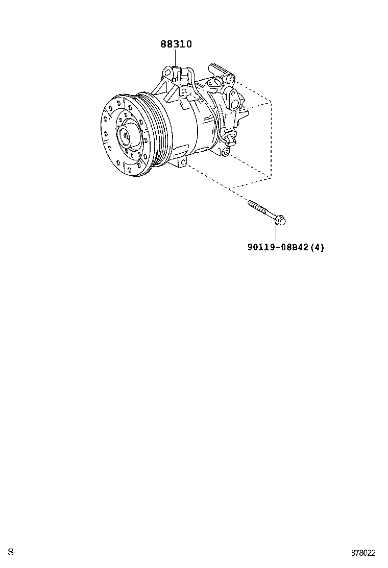  VIOS |  HEATING AIR CONDITIONING COMPRESSOR