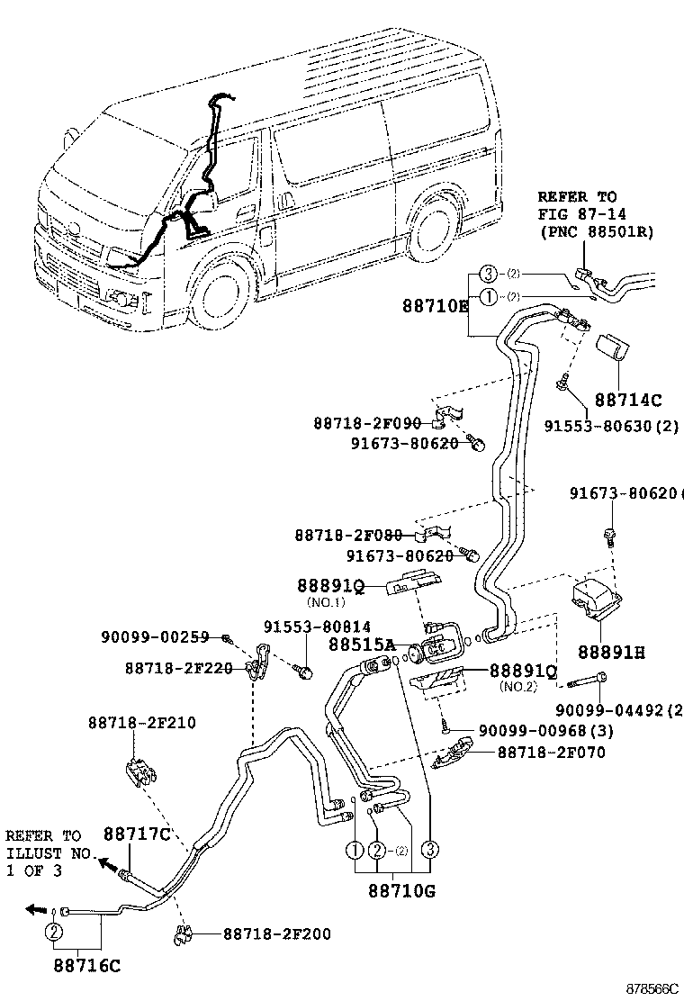  HIACE |  HEATING AIR CONDITIONING COOLER PIPING