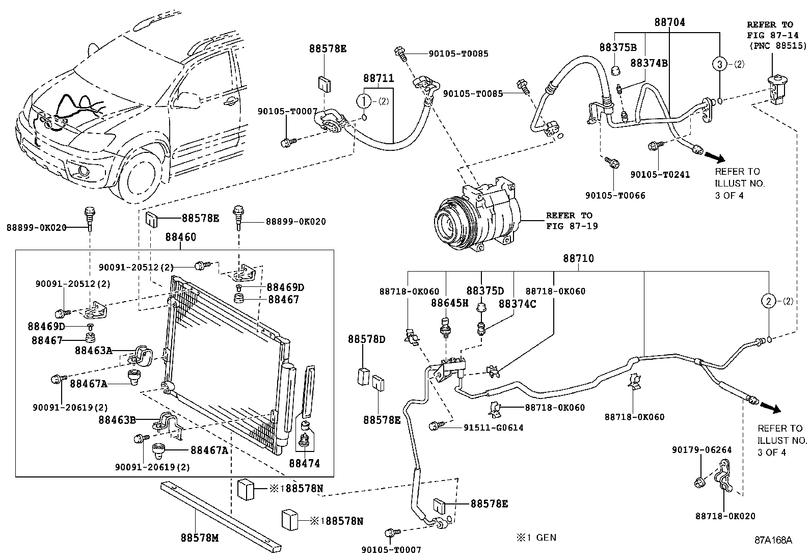  FORTUNER |  HEATING AIR CONDITIONING COOLER PIPING
