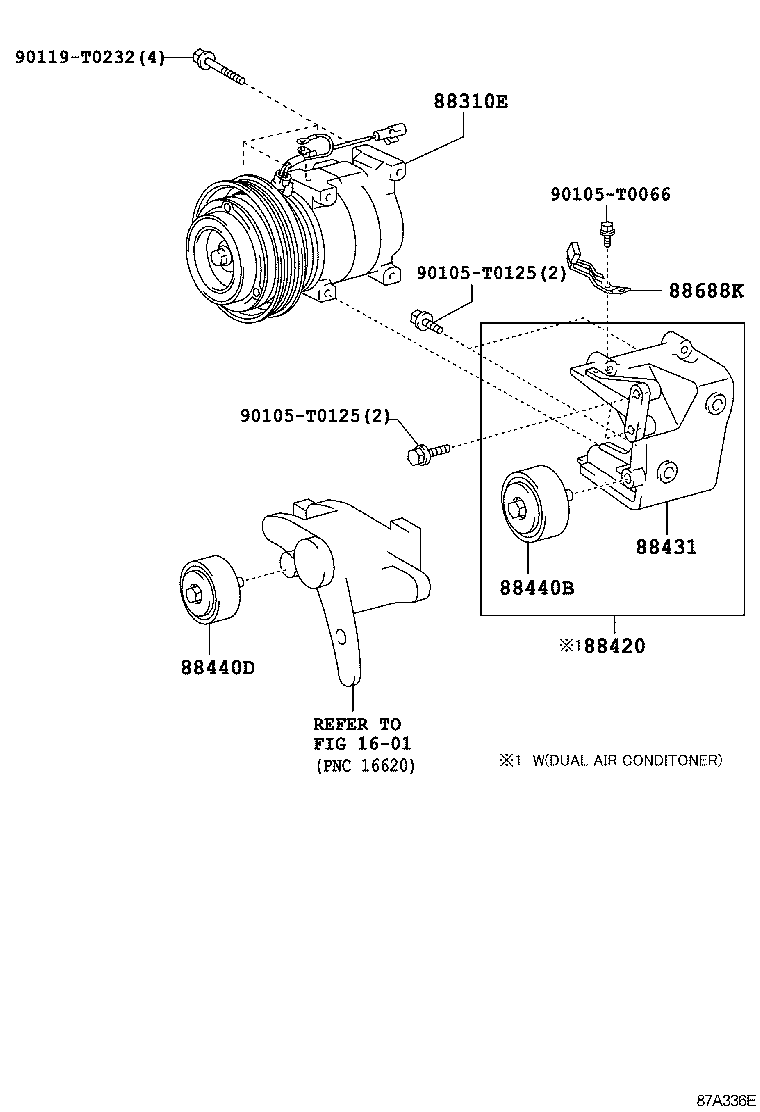  FORTUNER |  HEATING AIR CONDITIONING COMPRESSOR
