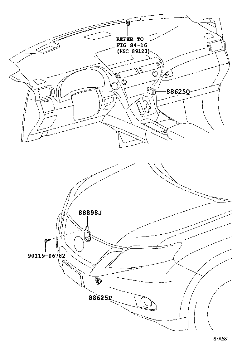  RX270 350 450H |  HEATING AIR CONDITIONING CONTROL AIR DUCT