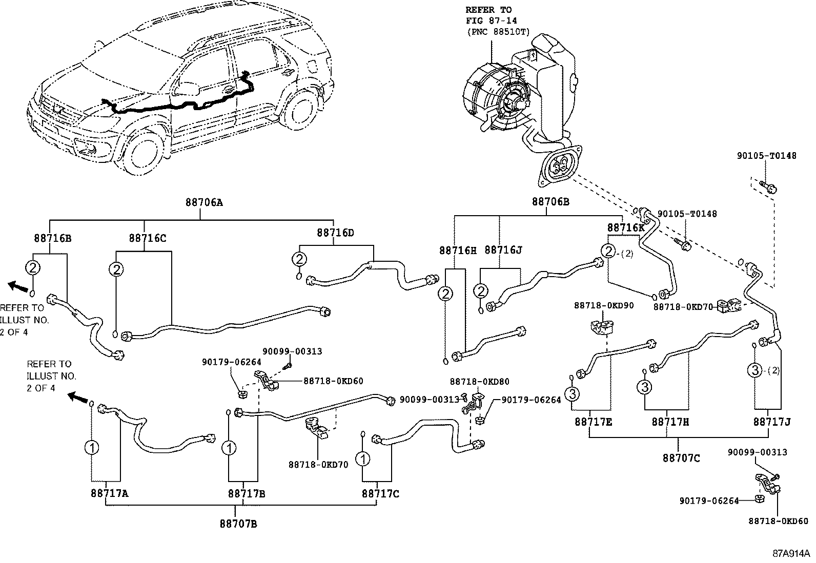  FORTUNER |  HEATING AIR CONDITIONING COOLER PIPING