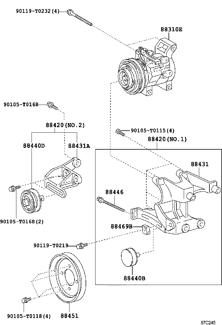  FORTUNER |  HEATING AIR CONDITIONING COMPRESSOR