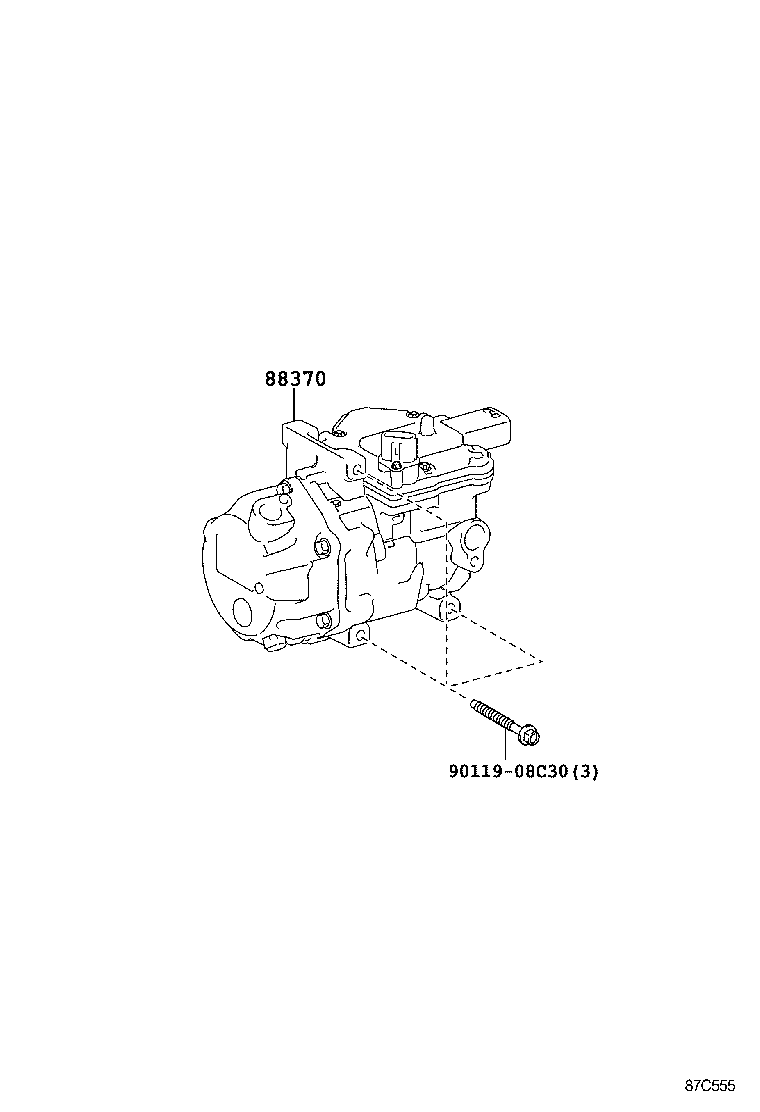  PRIUS C |  HEATING AIR CONDITIONING COMPRESSOR