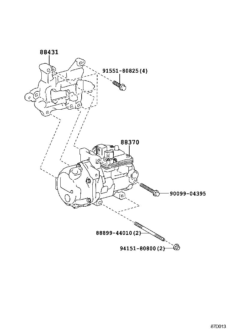  ES250 350 300H |  HEATING AIR CONDITIONING COMPRESSOR