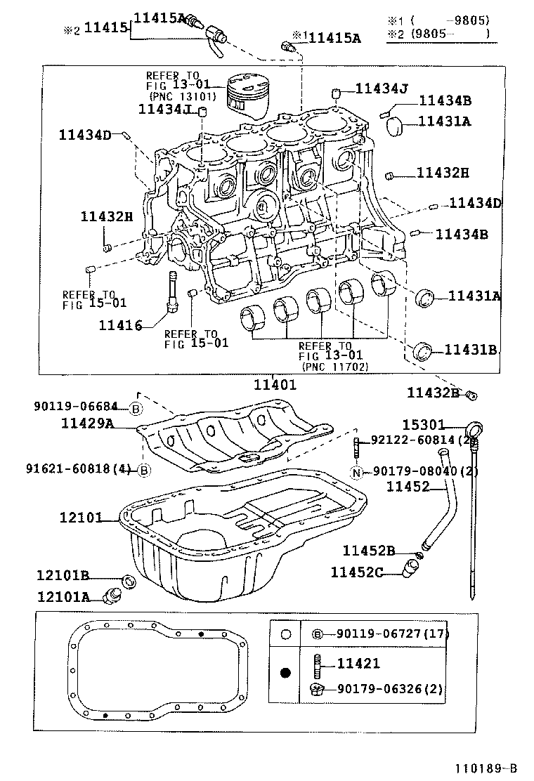  TOWNACE LITEACE |  CYLINDER BLOCK