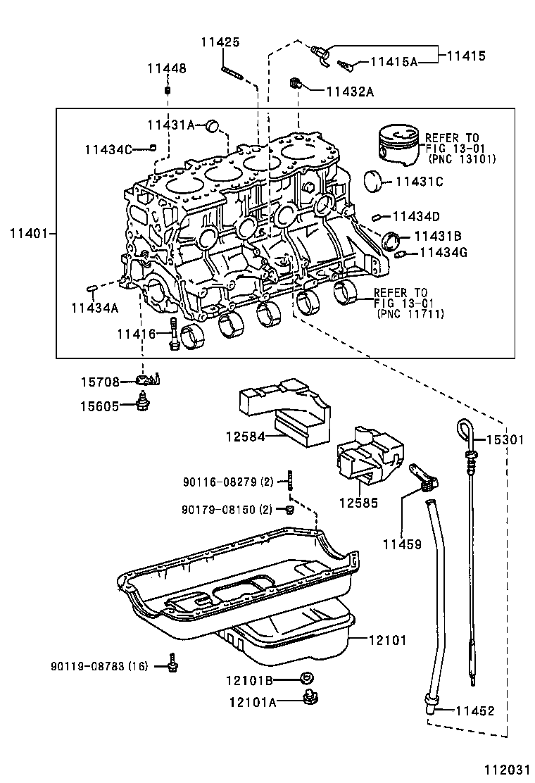  HILUX 2WD |  CYLINDER BLOCK