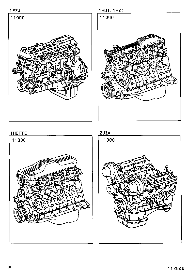  LAND CRUISER 100 |  PARTIAL ENGINE ASSEMBLY