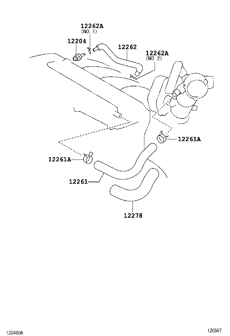  CAMRY AURION HV |  VENTILATION HOSE