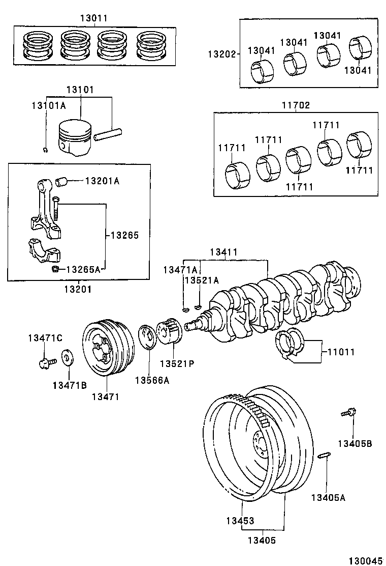  TOWNACE LITEACE |  CRANKSHAFT PISTON