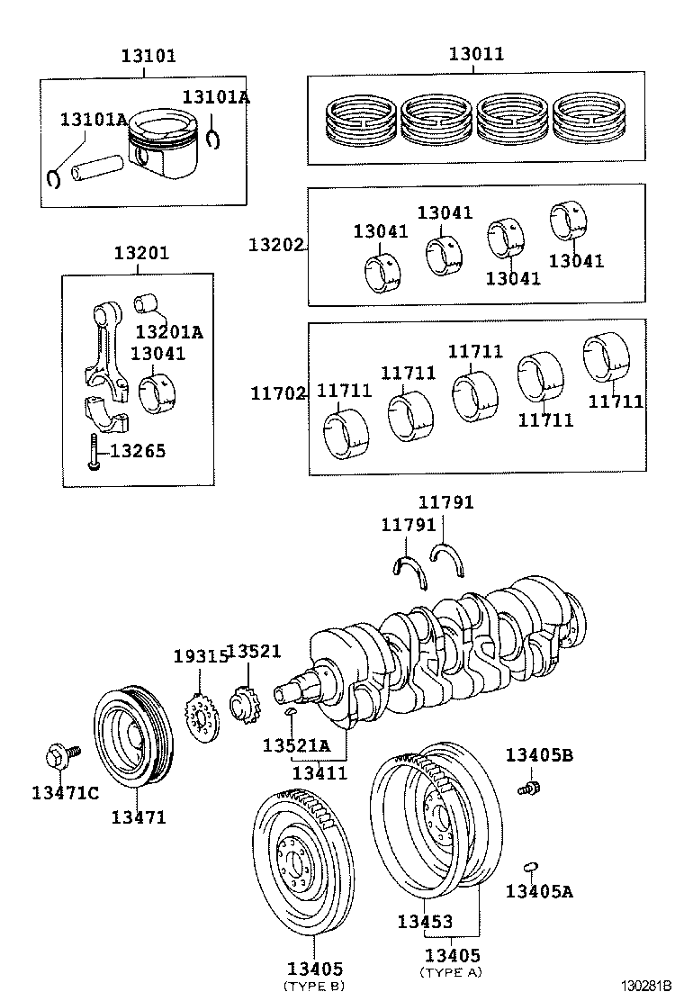  COROLLA |  CRANKSHAFT PISTON