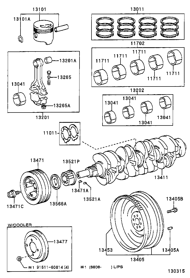  HILUX 2WD |  CRANKSHAFT PISTON