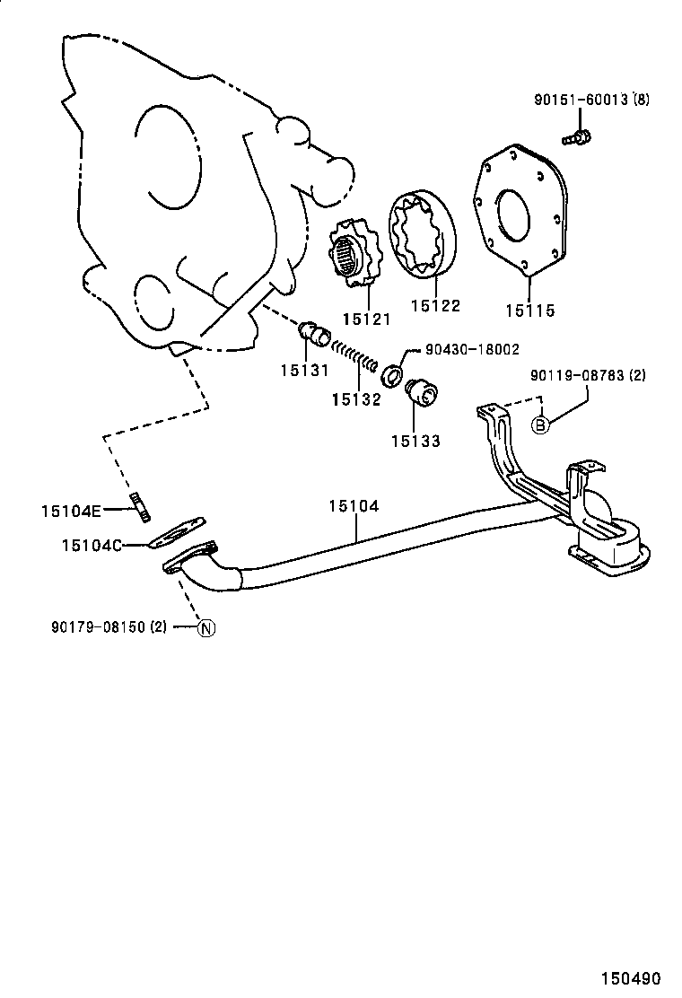  HILUX 2WD |  ENGINE OIL PUMP