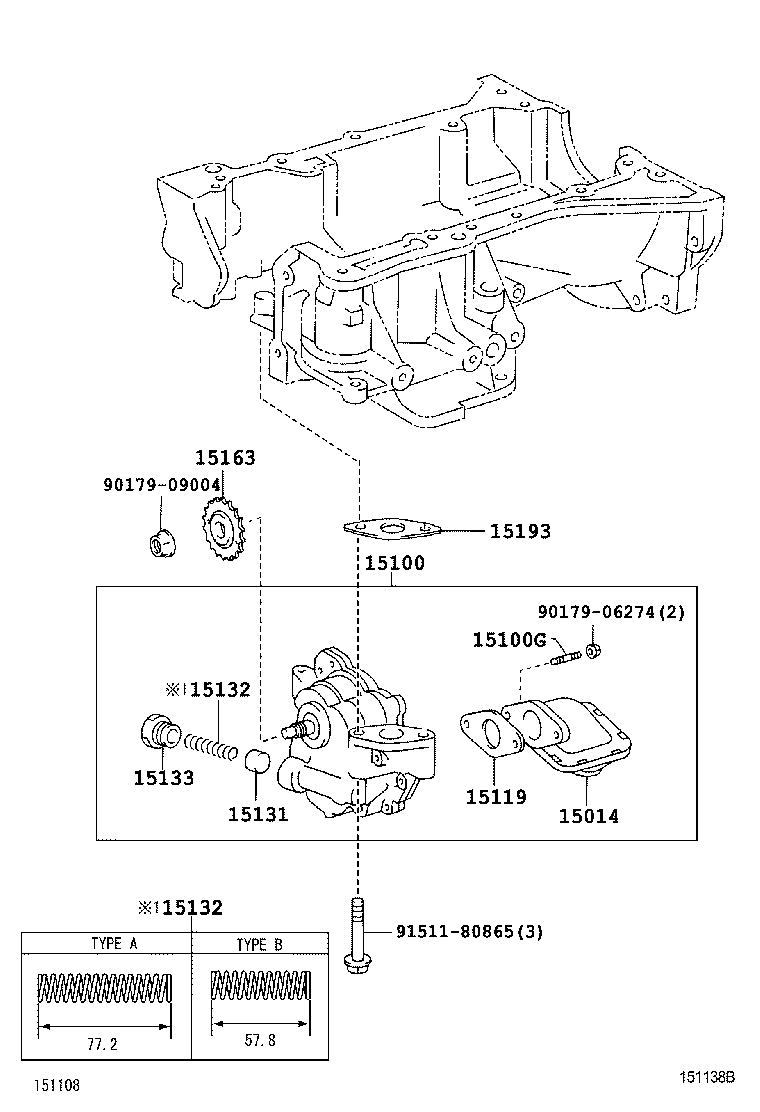  CAMRY AURION HV |  ENGINE OIL PUMP