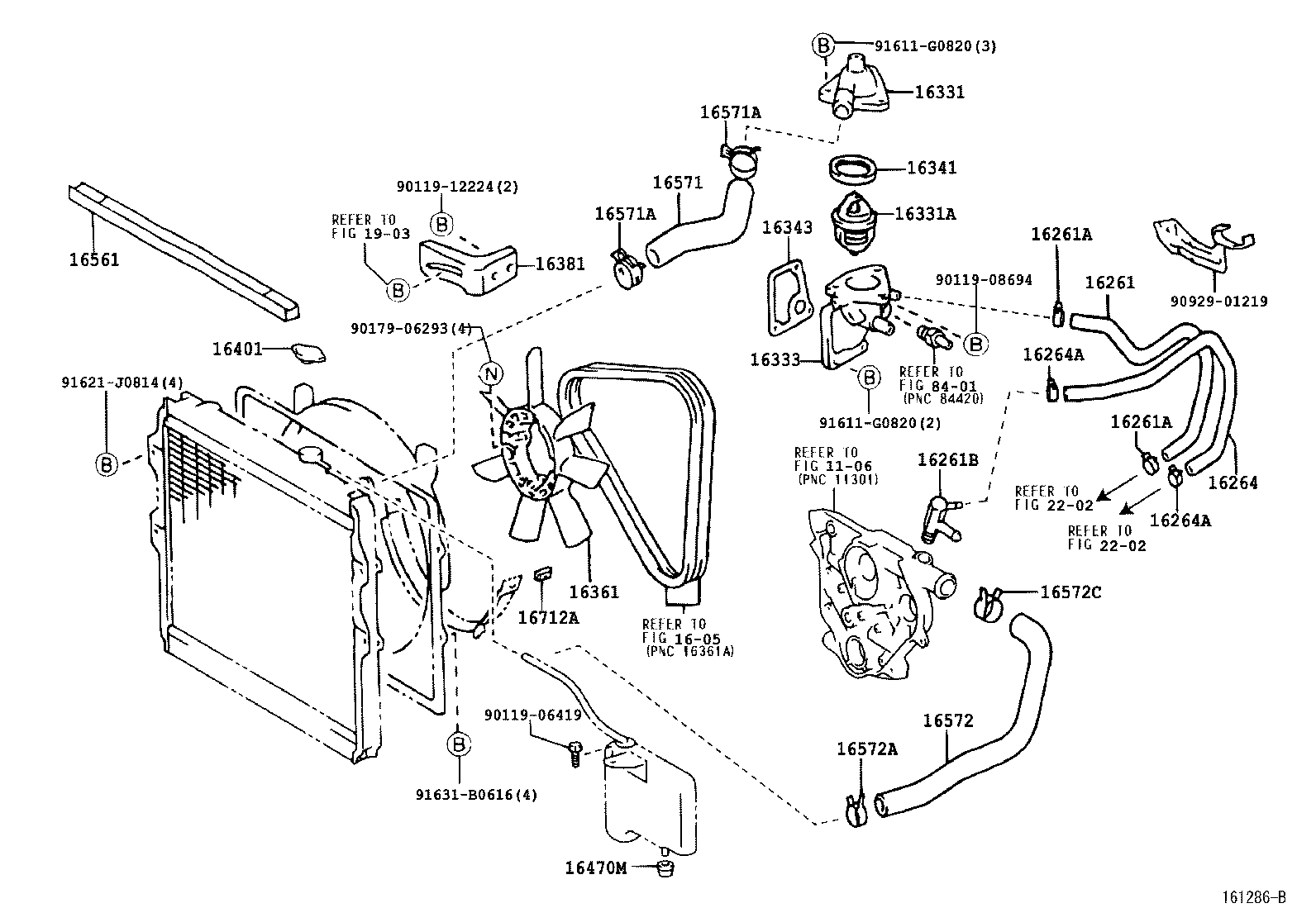  HILUX 2WD |  RADIATOR WATER OUTLET