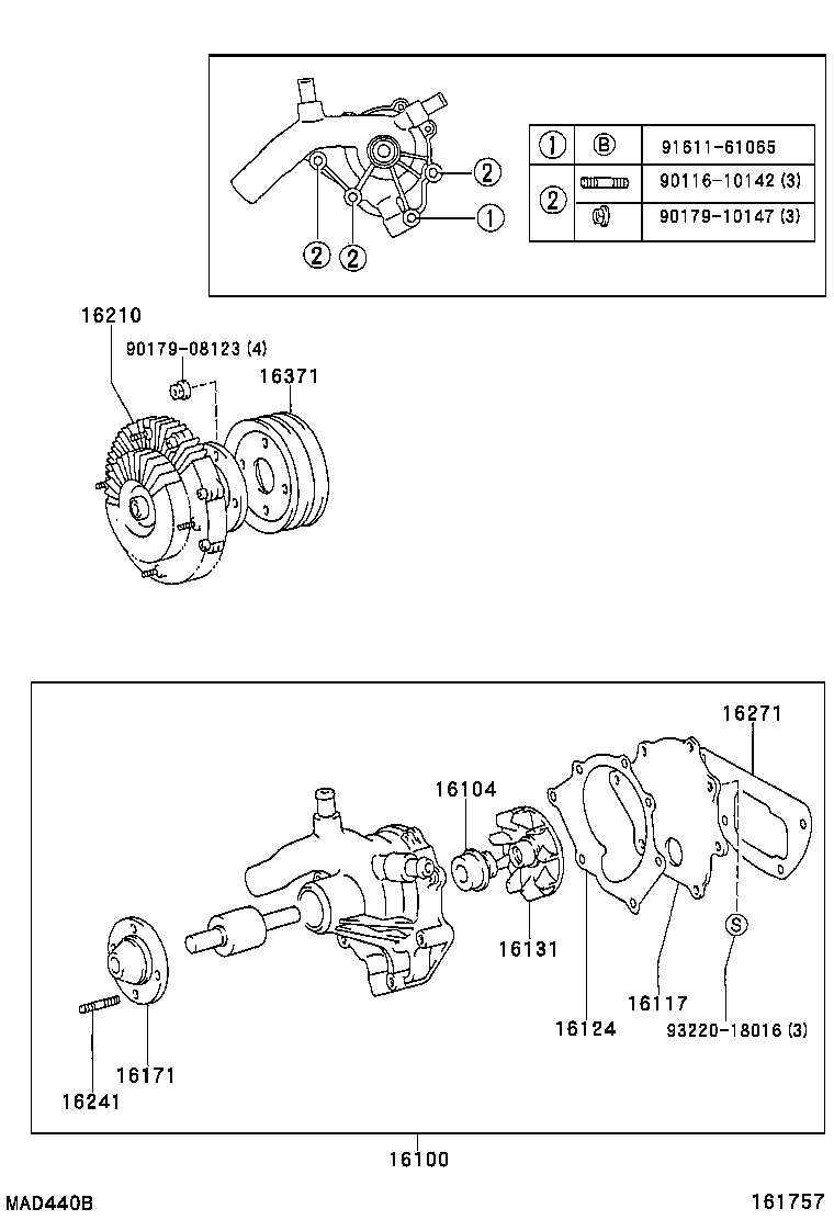  LAND CRUISER 80 |  WATER PUMP